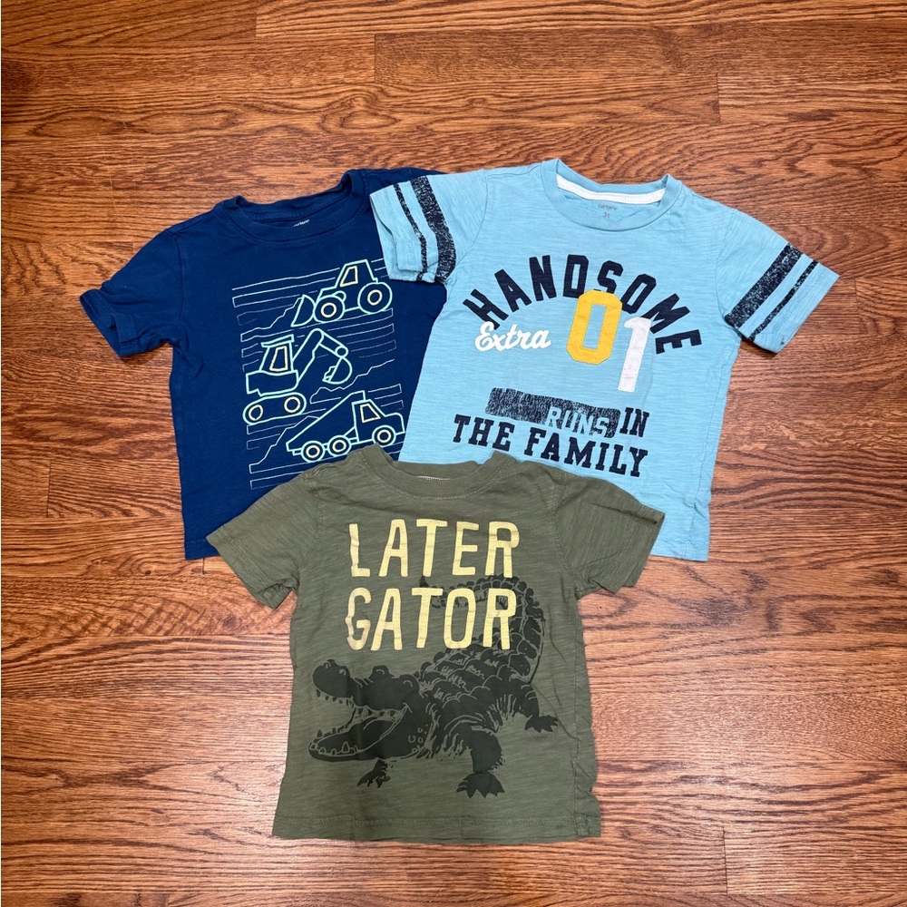 Carter's Boys' Tees - Blue, Green, and Gray